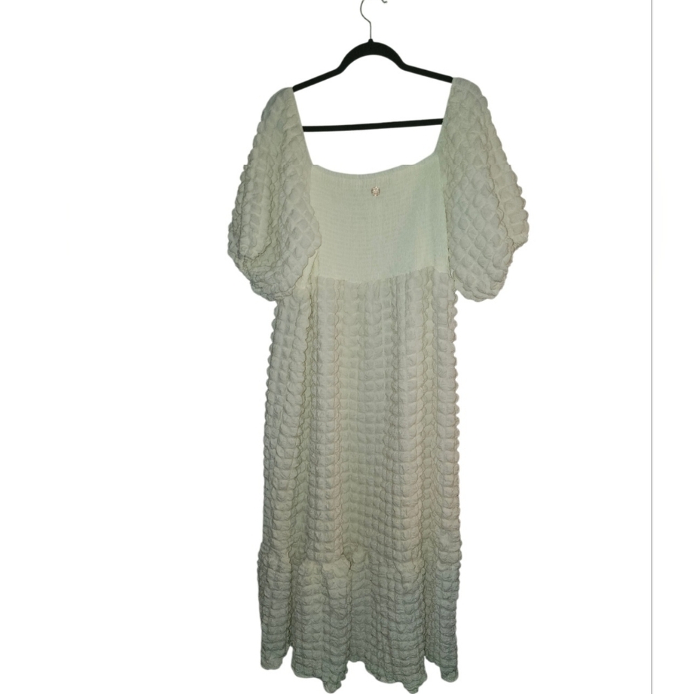 ☁️NWT Simply Southern "Bubble🫧 Maxi Dress" in "Cloud☁️" Off White Sz XXL☁️ - Picture 10 of 15